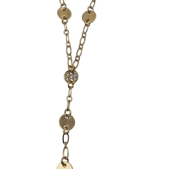 Ettika 18K Gold Plated Falling Chain Drop Boho Stmt Modern Chic Elegant Necklace - Picture 10 of 16